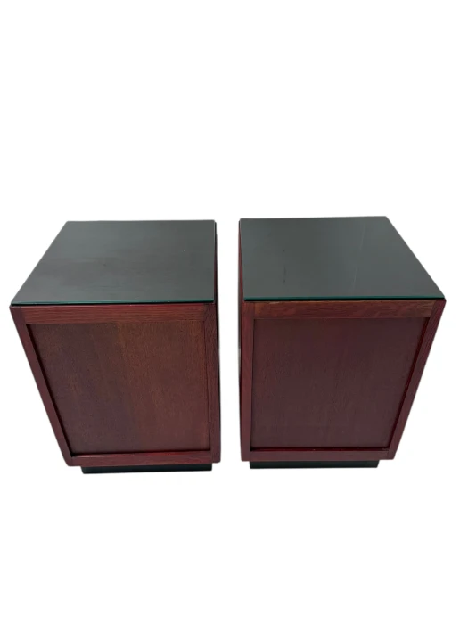 Two Art Deco Modernist Nightstands by A.H. Jansen for L.O.V. Oosterbeek, 1920s